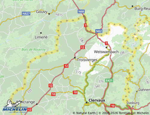 Kaart MICHELIN Troisvierges - ViaMichelin