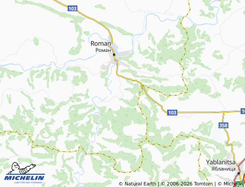 MICHELIN Hubavene map - ViaMichelin