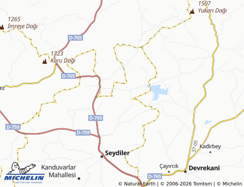MICHELIN-Landkarte Yaylı Mahallesi - ViaMichelin