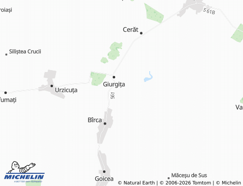 MICHELIN Curmătura map - ViaMichelin