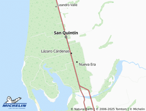 MICHELIN Ampliación Nuevo Baja California, Ampliación Lázaro Cárdenas map - ViaMichelin