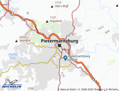 MICHELIN Pietermaritzburg map - ViaMichelin