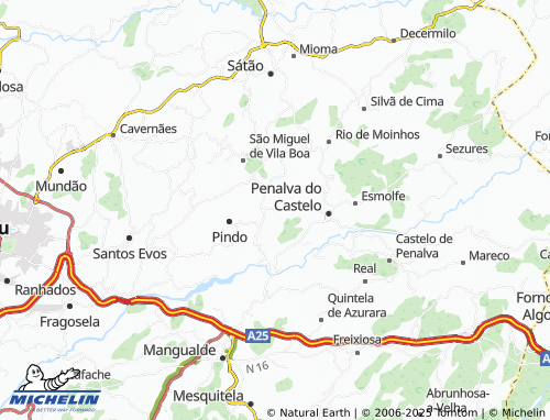 MICHELIN Quinta da Regada da Pedra map - ViaMichelin