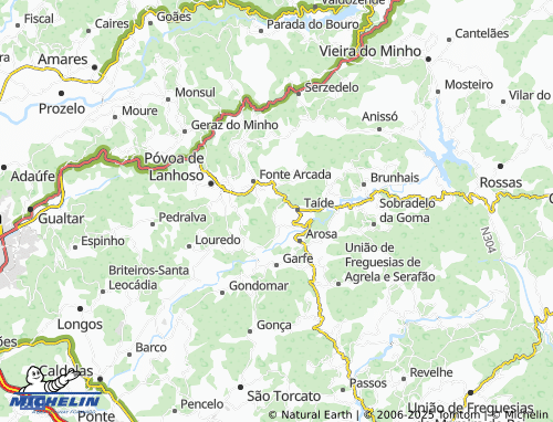MICHELIN-Landkarte Bobeiro - ViaMichelin