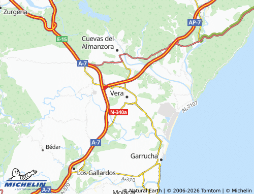 Mappa MICHELIN Vera - ViaMichelin