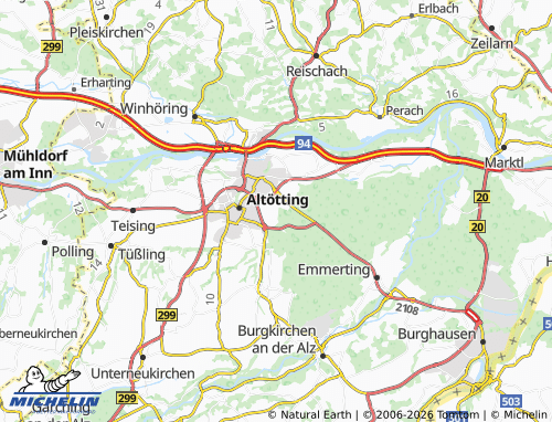 MICHELIN Auffang map - ViaMichelin
