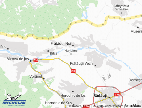 Mappa MICHELIN Hurjuieni - ViaMichelin