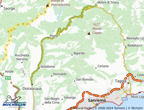 Mappa MICHELIN Bajardo - ViaMichelin