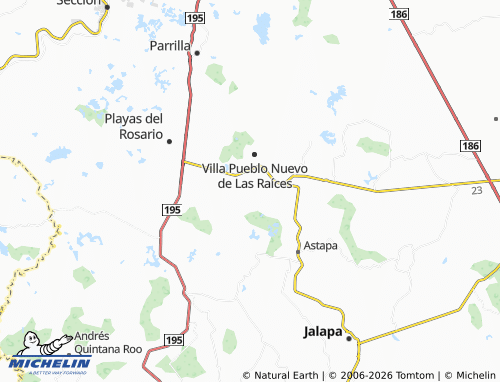 MICHELIN Ejido La Isla map - ViaMichelin