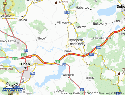 Mappa MICHELIN Nebanice - ViaMichelin