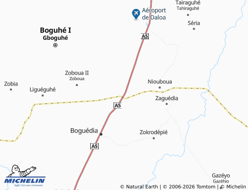 MICHELIN-Landkarte Léba Tagoura - ViaMichelin