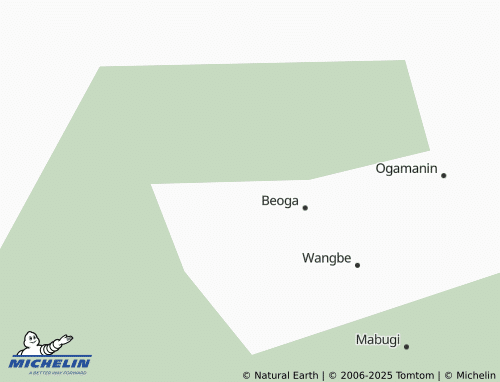 MICHELIN Beoga Barat map - ViaMichelin