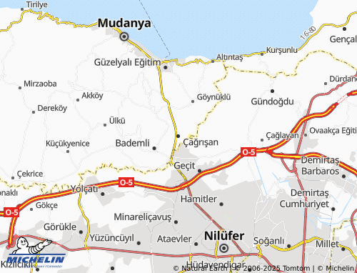 MICHELIN Çağrışan map - ViaMichelin