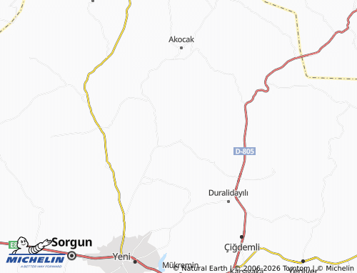 Mappa MICHELIN Erkekli - ViaMichelin