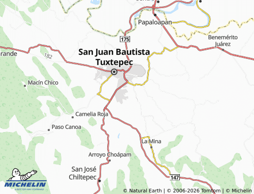 MICHELIN 10 de Abril map - ViaMichelin