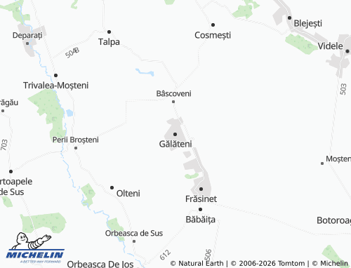 Mappa MICHELIN Gălăteni - ViaMichelin