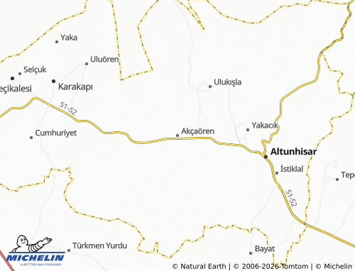 MICHELIN Akçaören map - ViaMichelin