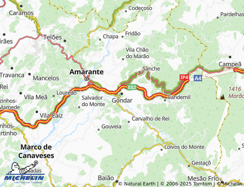 MICHELIN Gondar map - ViaMichelin