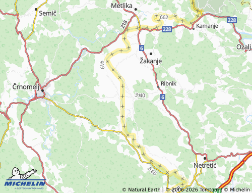 Mapa MICHELIN Sračak - ViaMichelin