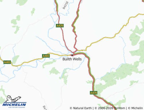 Mappa MICHELIN Builth Wells - ViaMichelin