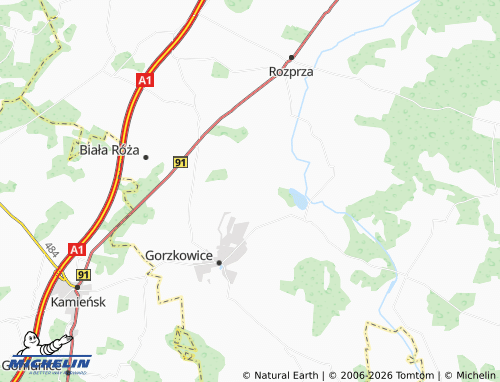 Carte MICHELIN Gościnna - ViaMichelin