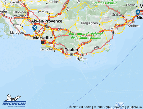 MICHELIN Var map - ViaMichelin