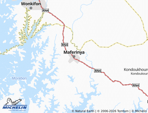 Mapa MICHELIN Maferinya - ViaMichelin