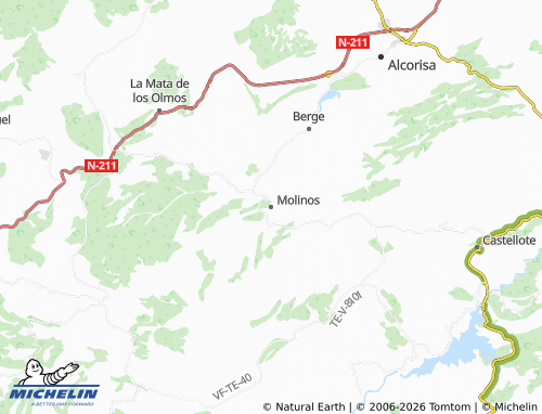 MICHELIN Molinos map - ViaMichelin