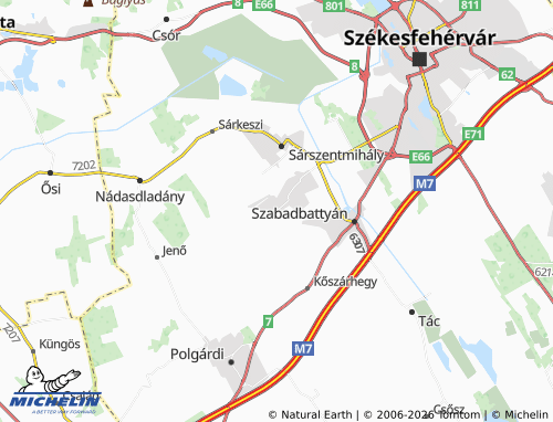 Mapa MICHELIN Úrhida - ViaMichelin