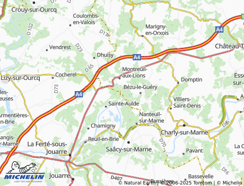 MICHELIN Pisseloup map - ViaMichelin