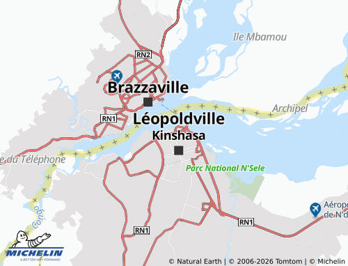 Mappa MICHELIN Gombe - ViaMichelin