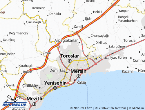 MICHELIN-Landkarte Çağdaşkent - ViaMichelin
