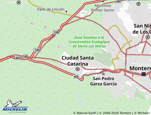 Mapa MICHELIN Rincón del Poniente - ViaMichelin