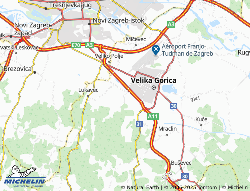 MICHELIN Gradići map - ViaMichelin