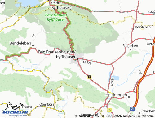 MICHELIN Bad Frankenhausen/Kyffhäuser map - ViaMichelin