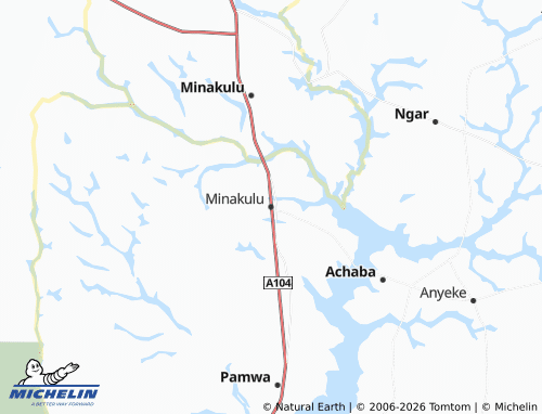 Carte MICHELIN Minakulu - ViaMichelin