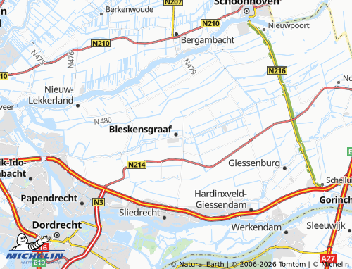 Mapa MICHELIN Bleskensgraaf - ViaMichelin
