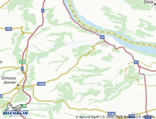 MICHELIN Mali Drenovets map - ViaMichelin