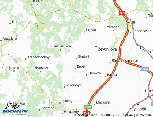 MICHELIN Sindelli map - ViaMichelin