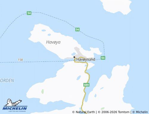 MICHELIN Havøysund map - ViaMichelin