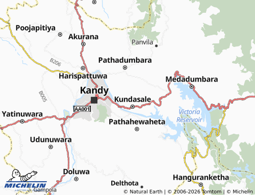Mappa MICHELIN Mahawatta South - ViaMichelin