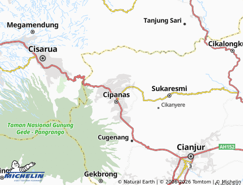 MICHELIN Sindanglaya map - ViaMichelin