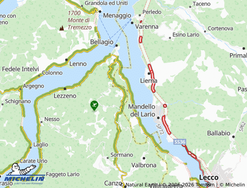 MICHELIN Civenna map - ViaMichelin