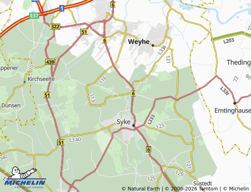 MICHELIN Gessel map - ViaMichelin