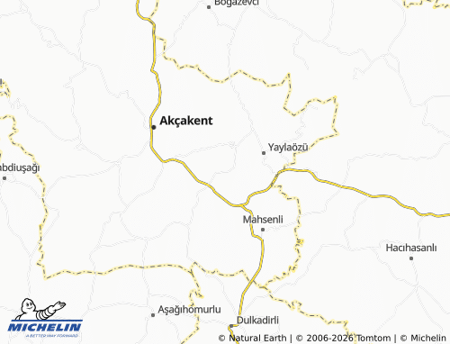 MICHELIN Yeşildere map - ViaMichelin