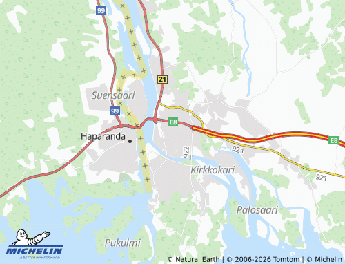 MICHELIN Pudas map - ViaMichelin