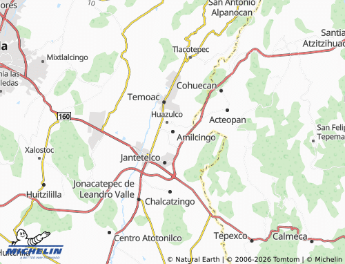 Mapa MICHELIN Amilcingo - ViaMichelin