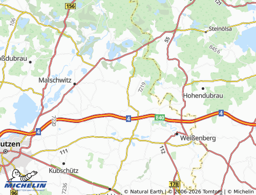 Mappa MICHELIN Baruth - ViaMichelin