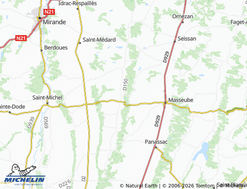 Mappa MICHELIN Saint-Arroman - ViaMichelin