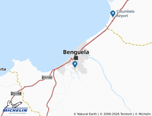 MICHELIN Benguela map - ViaMichelin